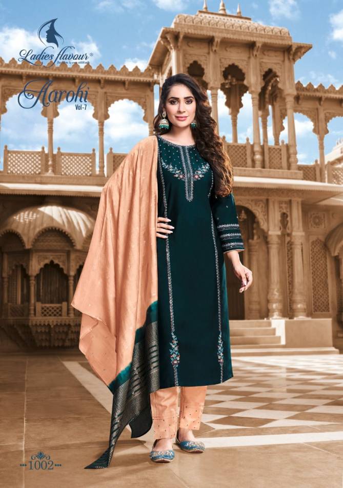 Ladies Flavour Aarohi Vol 7 Wholesale Readymade Suits Catalog